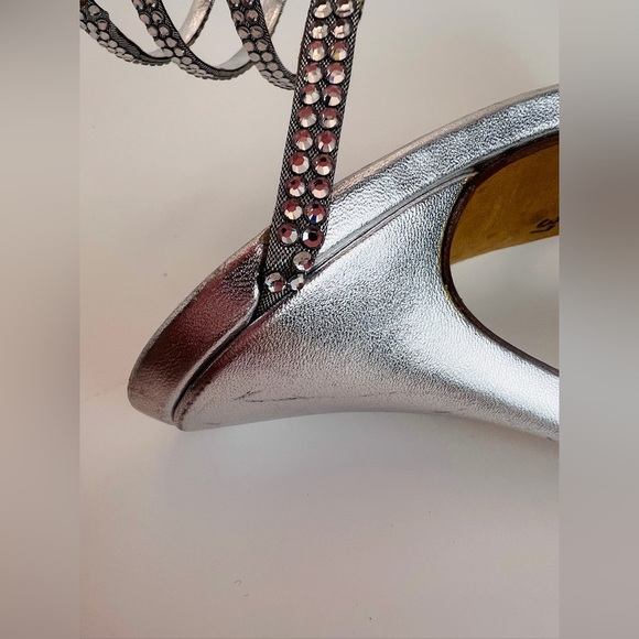 Rene Caovilla Silver crystal sandals Stiletto - Picture 14 of 16